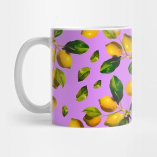 Watercolor seamless lemon pattern Mug